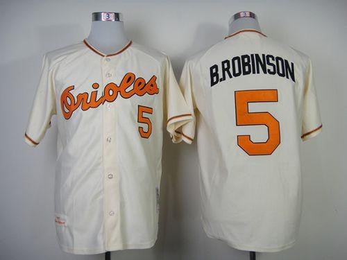 Baltimore Orioles cream Throwback jersey