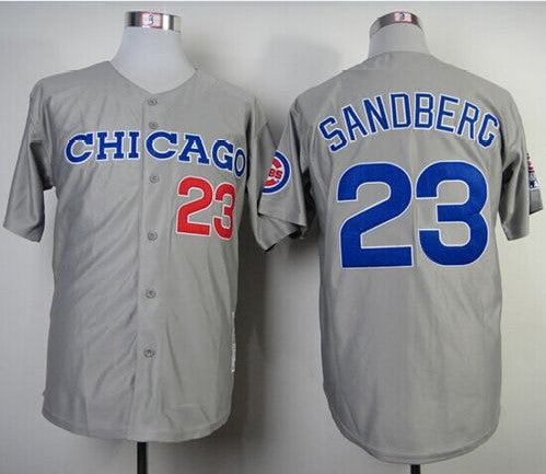 Chicago Cubs grey Throwback jersey