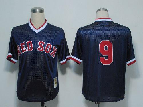Boston Red Sox blue Throwback jersey