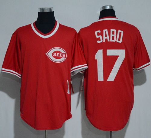 Cincinnati Reds red Throwback jersey