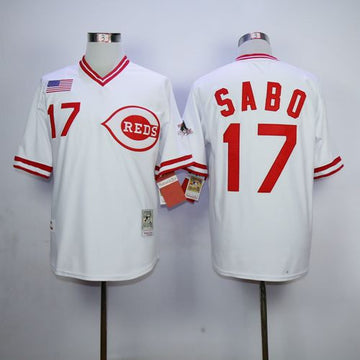 Cincinnati Reds white Throwback jersey