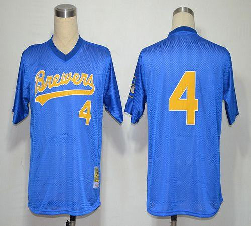 Milwaukee Brewers blue jersey
