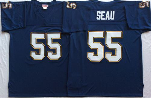 Los Angeles Chargers navy Throwback jersey