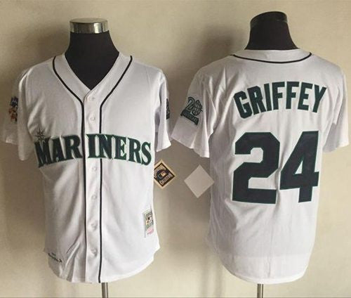 Seattle Mariners white Throwback jersey