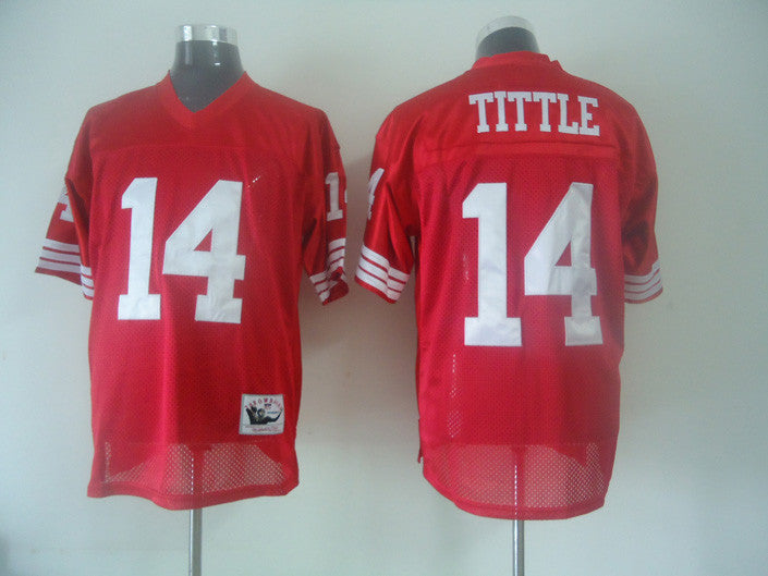 Y.A. Tittle San Francisco 49ers red jersey