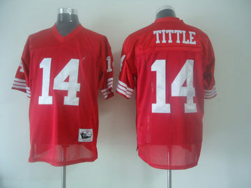 Y.A. Tittle San Francisco 49ers red jersey