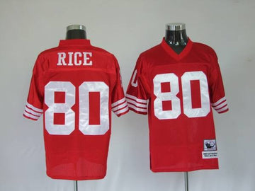 Jerry Rice San Francisco 49ers red jersey