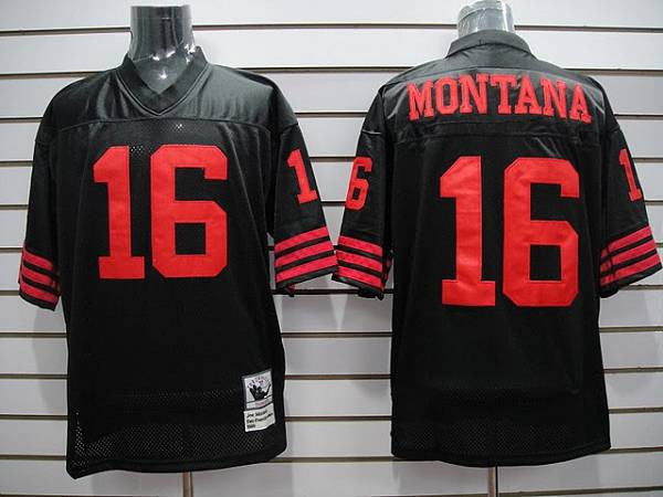 Joe Montana San Francisco 49ers black jersey