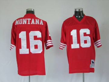Joe Montana San Francisco 49ers red jersey