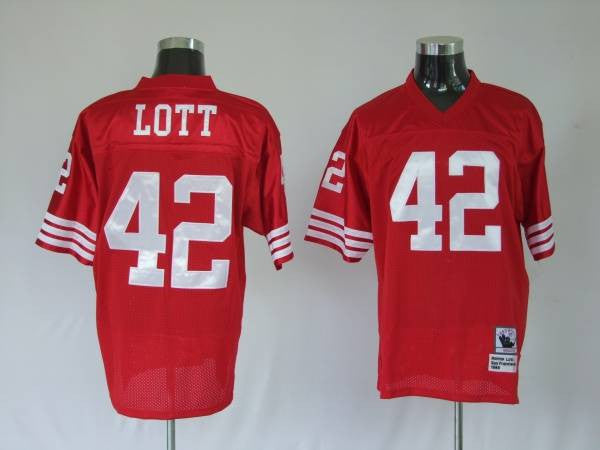 Ronnie Lott San Francisco 49ers red jersey