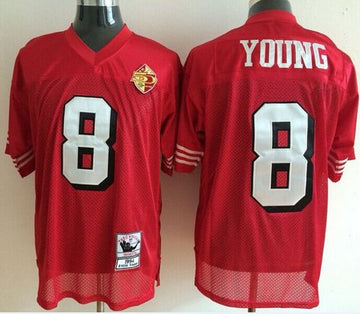 San Francisco 49ers red Throwback jersey