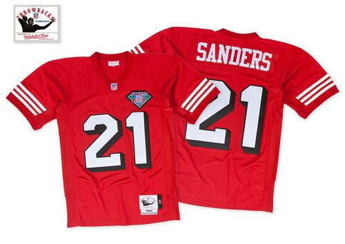 San Francisco 49ers red Throwback jersey