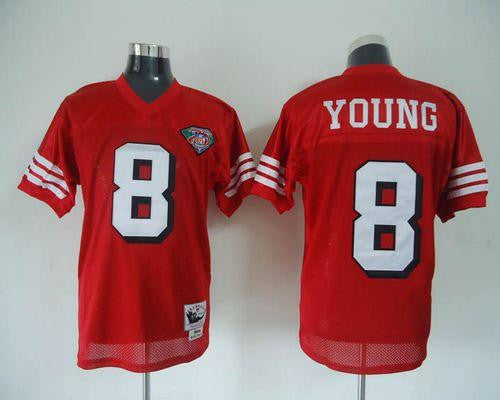 San Francisco 49ers red Throwback jersey