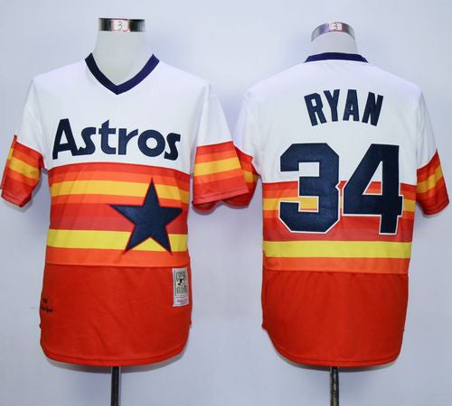 Nolan Ryan Houston Astros white Throwback jersey
