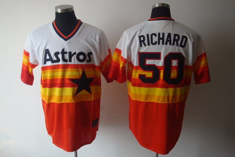 J.R. Richard Houston Astros white Throwback jersey