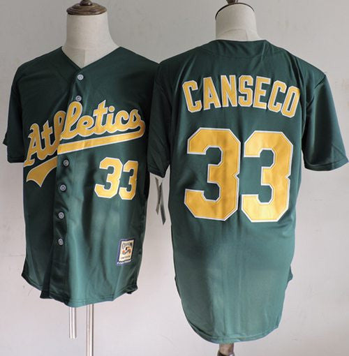 Jose Canseco Oakland Athletics green Throwback jersey