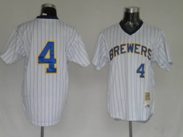 Paul Molitor Milwaukee Brewers white Throwback jersey