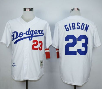 Kirk Gibson Los Angeles Dodgers white Throwback jersey