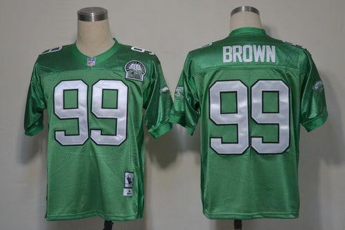 Jerome Brown Philadelphia Eagles green Throwback jersey