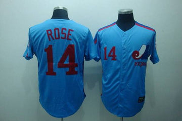 Pete Rose Washington Nationals blue Throwback jersey
