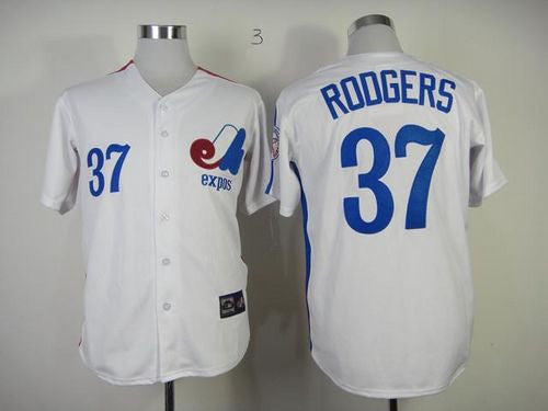 Steve Rodgers Washington Nationals white Throwback jersey