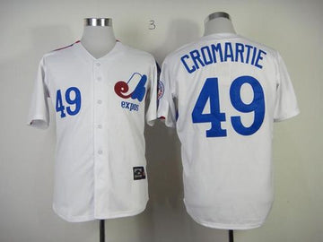 Warren Cromartie Washington Nationals white Throwback jersey