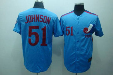 Randy Johnson Washington Nationals blue Throwback jersey