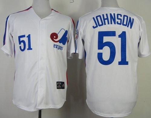 Randy Johnson Washington Nationals white Throwback jersey