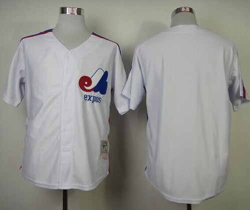 Custom Washington Nationals white Throwback jersey