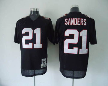 Deion Sanders Atlanta Falcons black Throwback jersey