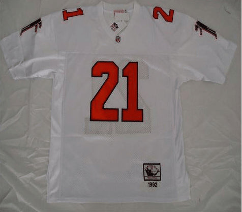 Deion Sanders Atlanta Falcons white Throwback jersey