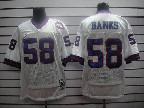 Carl Banks New York Giants white jersey