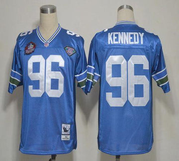 Seattle Seahawks blue Throwback jersey