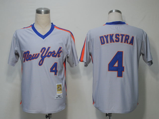 Lenny Dykstra New York Mets grey Throwback jersey