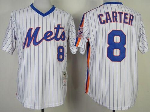 Gary Carter New York Mets white Throwback jersey