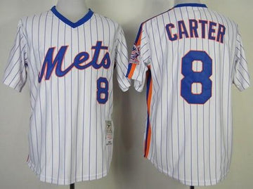 Gary Carter New York Mets white Throwback jersey