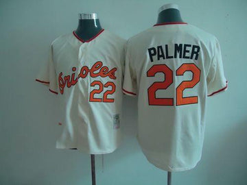 Jim Palmer Baltimore Orioles cream Throwback jersey