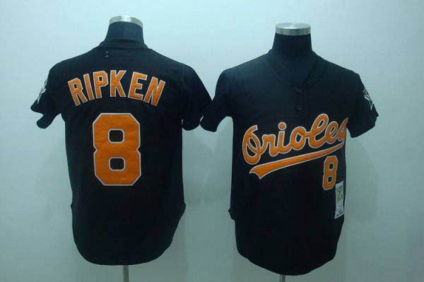 Cal Ripken Baltimore Orioles black Throwback jersey