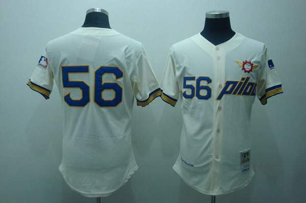 Pilots Mitchell and Ness Pilots cream Throwback jersey