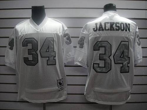 Bo Jackson Las Vegas Raiders white jersey