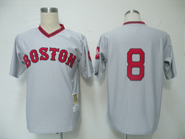 Carl Yastrzemski Boston Red Sox grey Throwback jersey