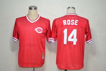 Pete Rose Cincinnati Reds red Throwback jersey