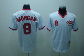 Joe Morgan Cincinnati Reds white Throwback jersey