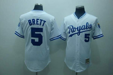 George Brett Kansas City Royals white Throwback jersey