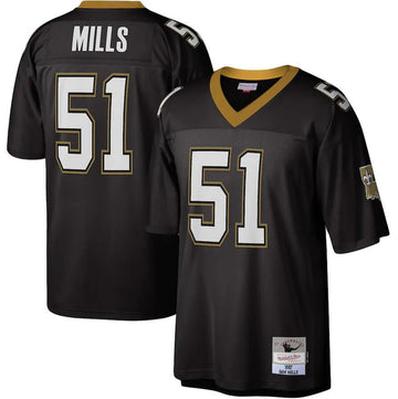 Sam Mills New Orleans Saints black Throwback jersey