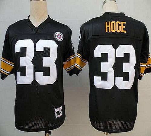 Merril Hoge Pittsburgh Steelers black Throwback jersey