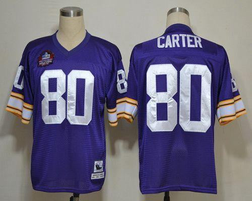 Cris Carter Minnesota Vikings purple Throwback jersey