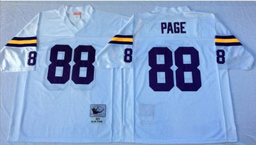 Alan Page Minnesota Vikings white Throwback jersey