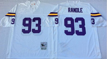 John Randle Minnesota Vikings white Throwback jersey