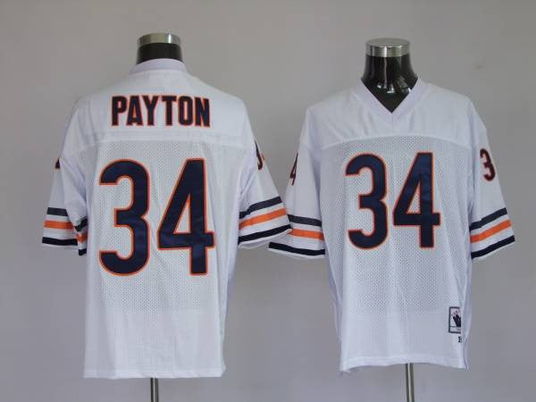 Mitchell Ness Walter Payton Chicago Bears white Throwback jersey